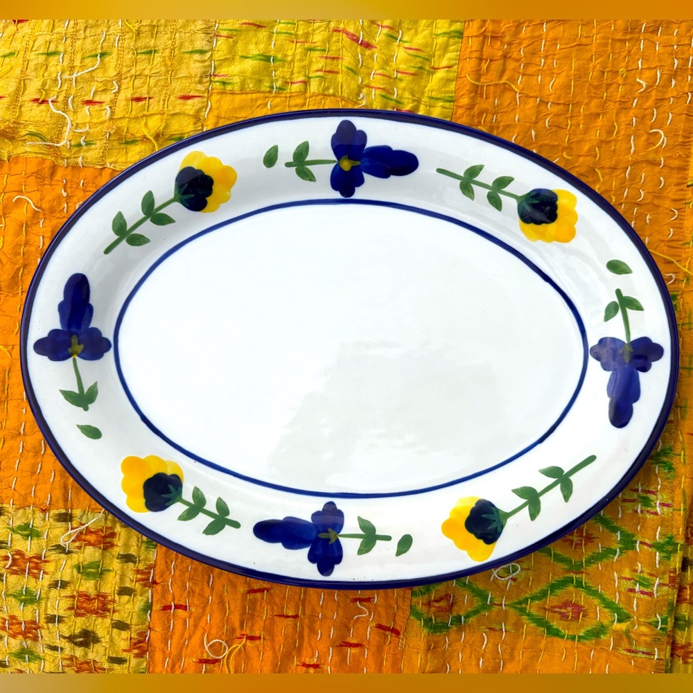 DANSK San Nicolo Ceramic Serving Platter 15 1/2"